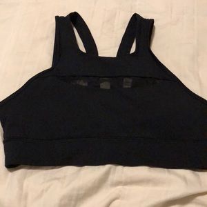Lululemon run the day black bra